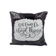 Reversible Sequin Pillow