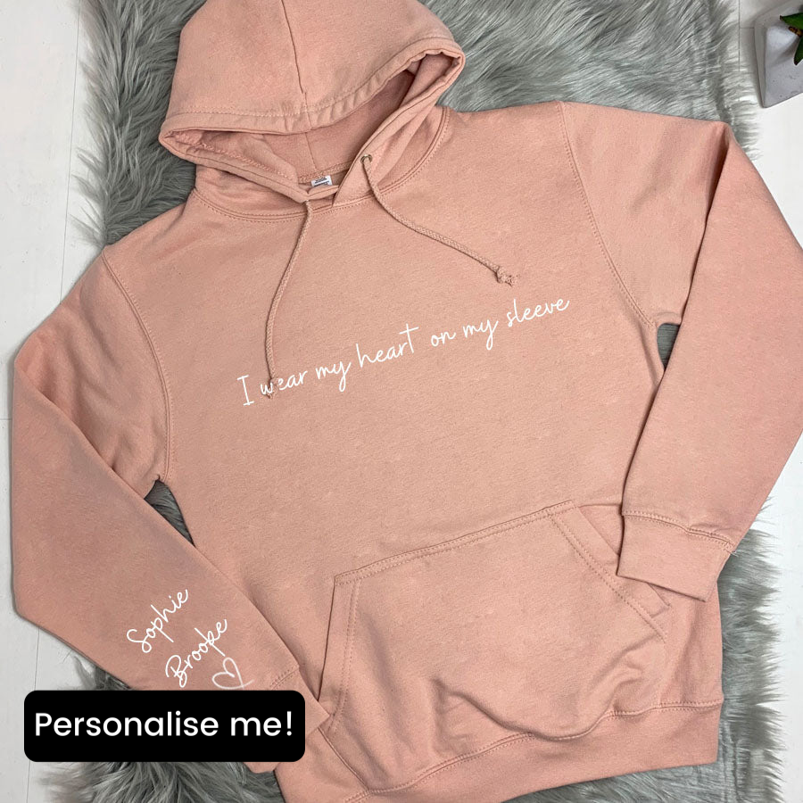 I wear my heart on my sleeve Hoodie