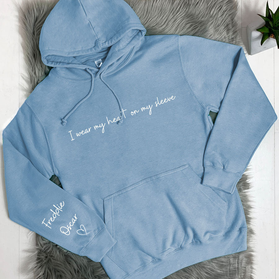 I wear my heart on my sleeve Hoodie