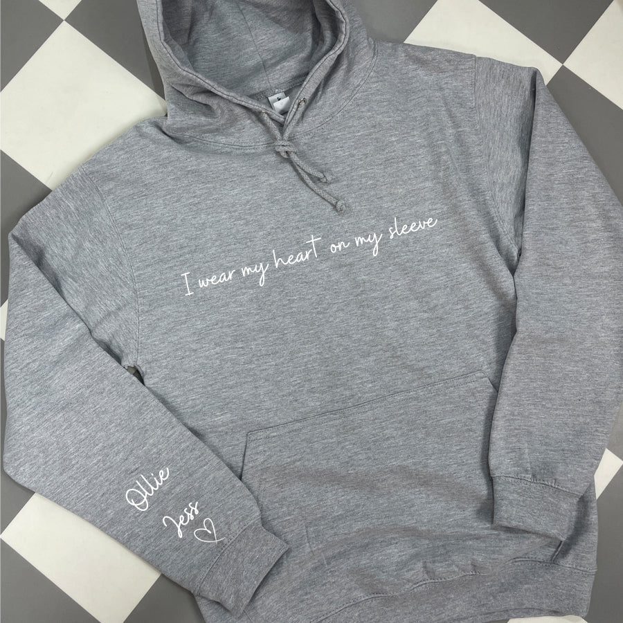 I wear my heart on my sleeve Hoodie