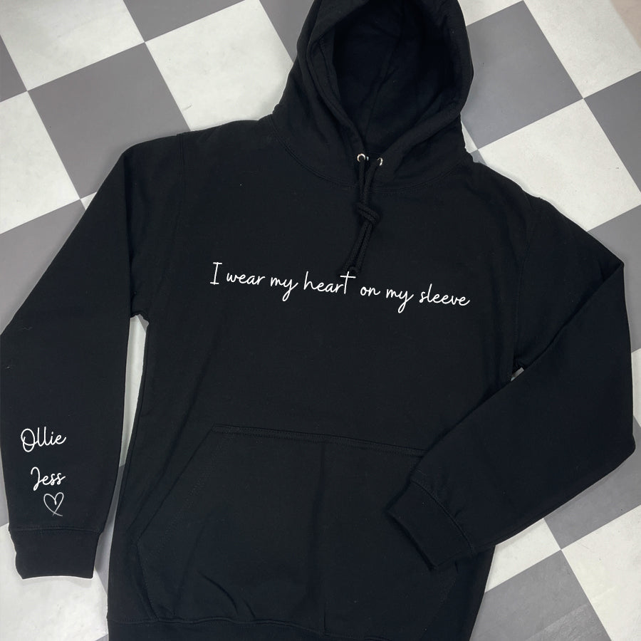 I wear my heart on my sleeve Hoodie