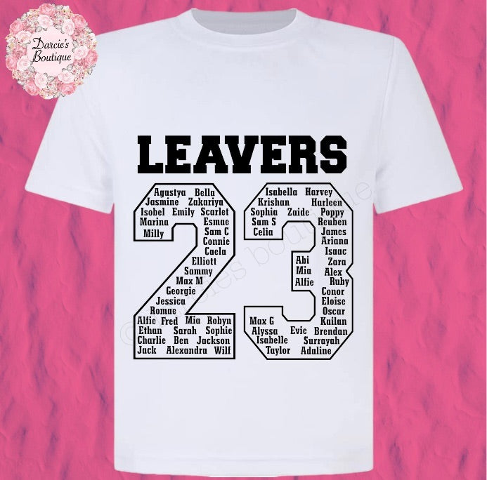 Leavers T-Shirt All Sizes