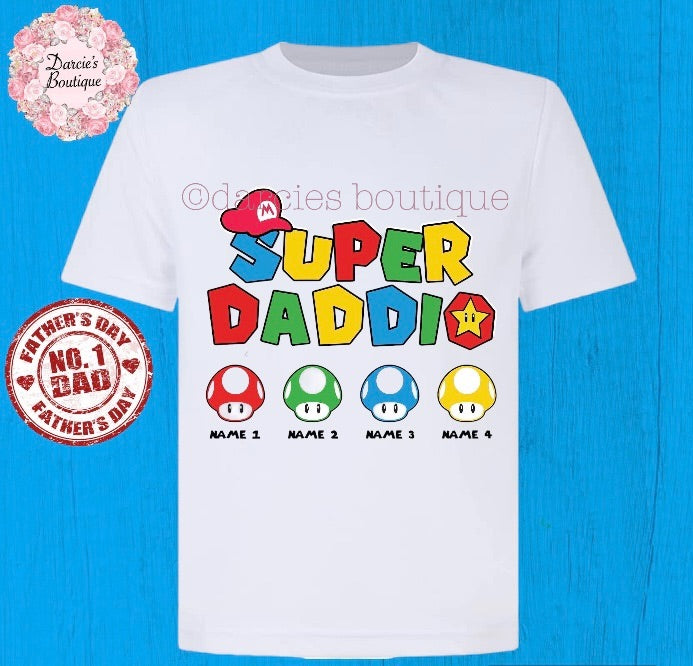 Daddio kiddo Fathers Day T-Shirt All Sizes