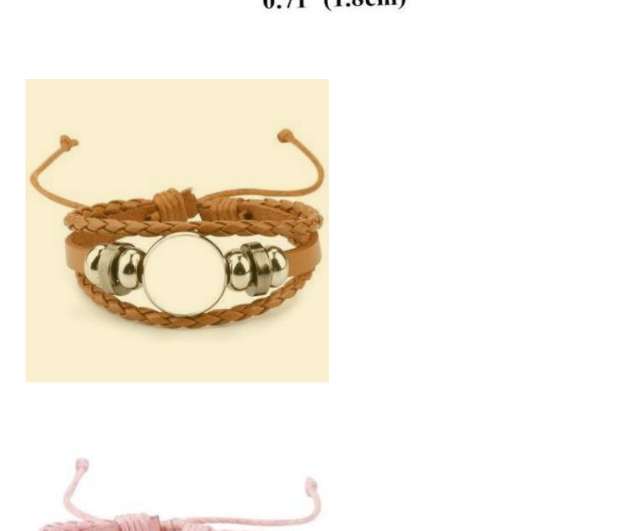 Leather Photo Bracelet