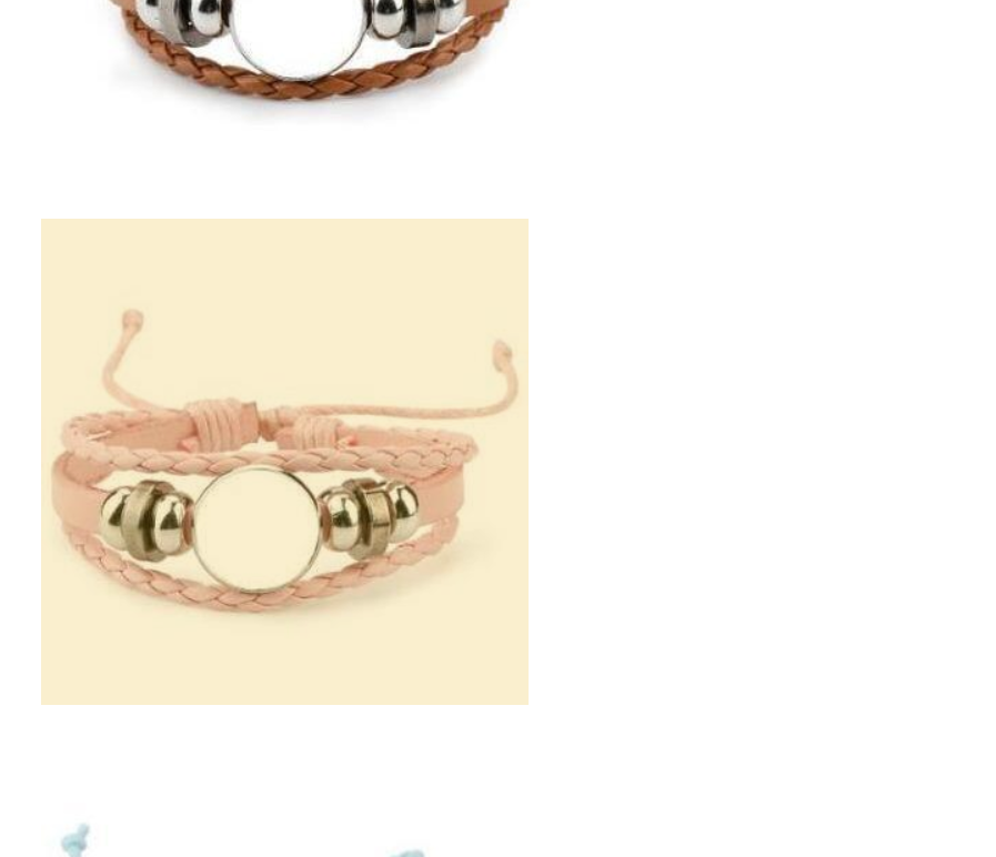 Leather Photo Bracelet
