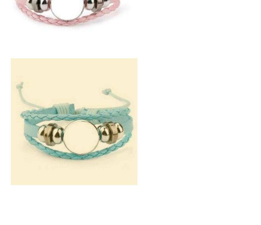 Leather Photo Bracelet