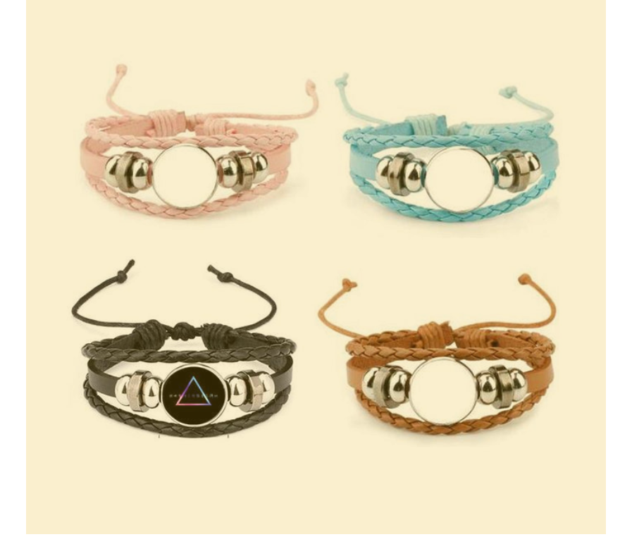 Leather Photo Bracelet