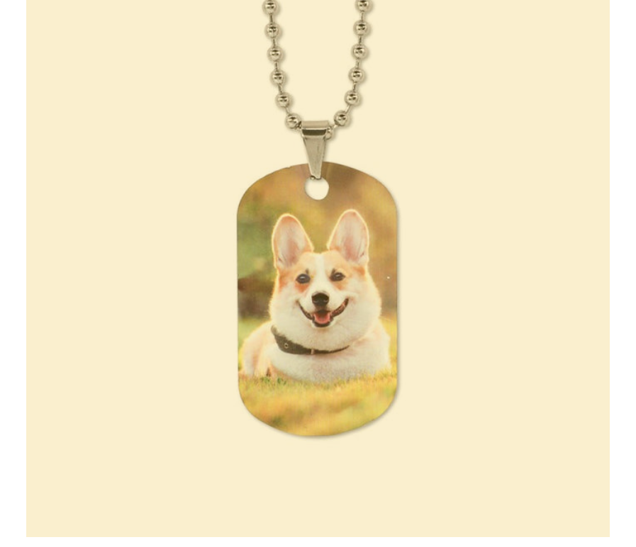 Aluminium ID Tag Necklace