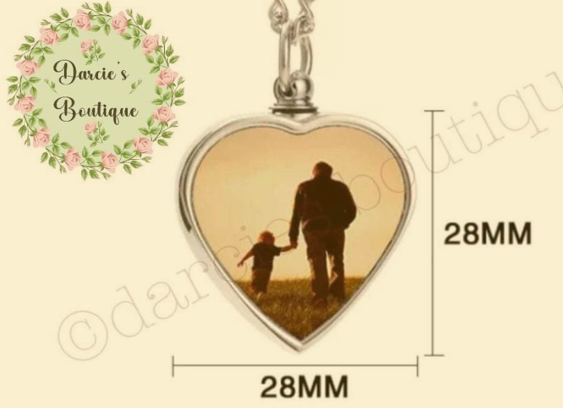 Ashes Urn Photo Necklace