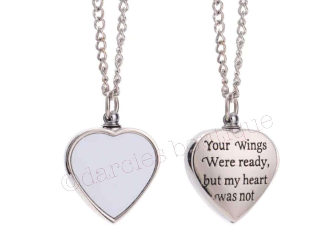 Personalised ashes necklace