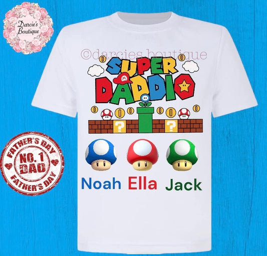 Daddio kiddo Fathers Day T-Shirt All Sizes
