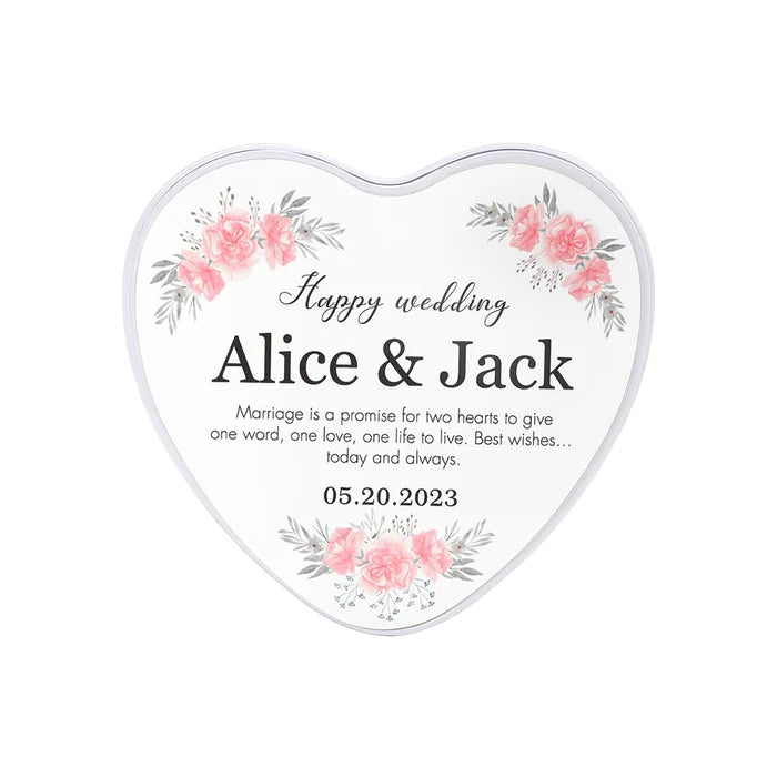 Personalised Heart Shaped Tin