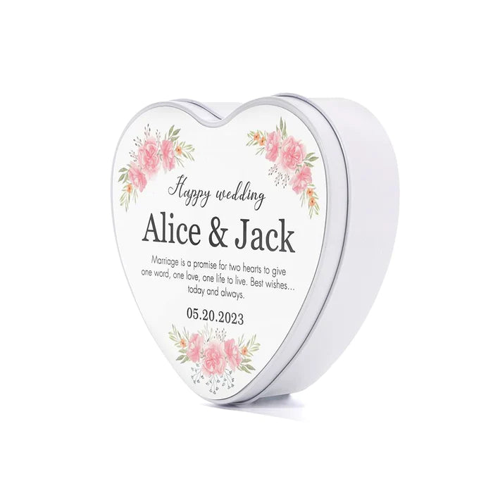 Personalised Heart Shaped Tin
